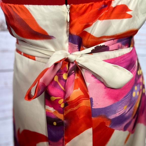 Bisou Bisou Cream and Red Halter Sundress - Picture 6 of 7